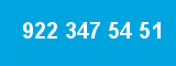 922 347 54 51 922 347 54 51